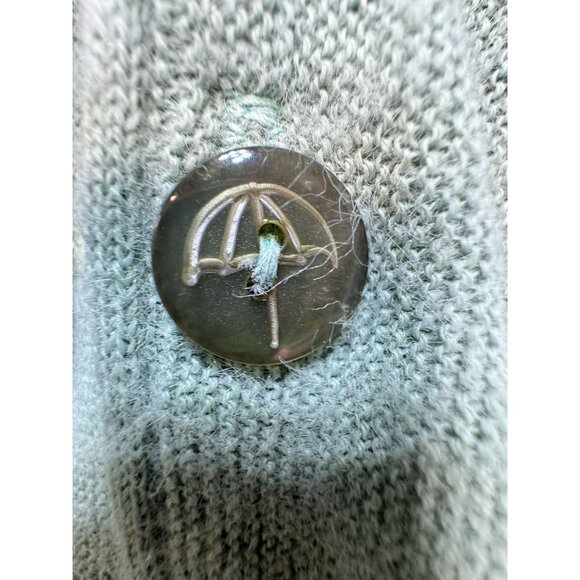 Arnold Palmer Robert Bruce Womens Knitted Cardigan Sweater Size L Green V-Neck - Picture 3 of 10